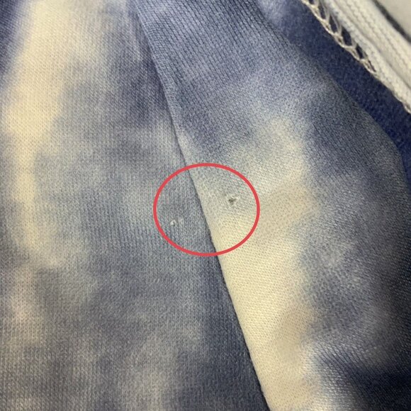 Shein A-Line Tank Dress XL Blue White Tie-Dye Casual Beach Vacation - Picture 7 of 7